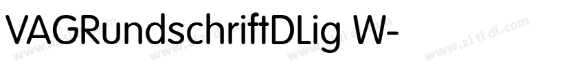 VAGRundschriftDLig W字体转换